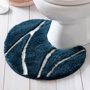Tapis de bain 60x70 bleu en polyester 2250 g/m&sup2;
