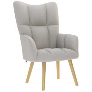 VidaXL Chaise de relaxation gris nuage tissu