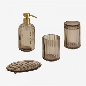 Ensemble de salle de bain en verre Gariel SKLUM Gris Mercure