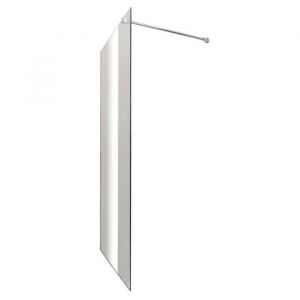 Aqua+ Paroi de douche italienne fixe - 120 x 200 cm - Verre trempé 8 mm