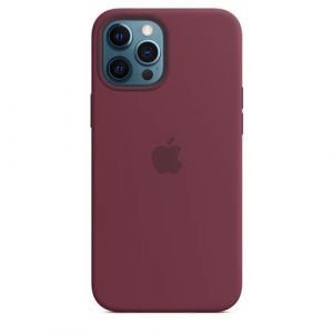 Apple Coque iPhone 12 Pro Max Silicone bordeau