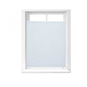 Relaxdays Store vénitien sans perçage, lot de 2, volet fenêtre, laisse passer la lumière, l x h : env. 90x130 cm, blanc