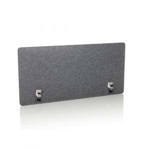 hjh OFFICE Cloison Acoustique de Bureau 60x120 cm FLEXMIUT 3D Bureau Protection visuelle Bureau, S&eacute;parateur de Bureau insonorisant, Tissu Gris fonc&eacute;