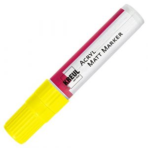 C.Kreul Marqueur 46212 – Acrylique Mat avec Pointe biseautée, XXL, 15 mm, Jaune