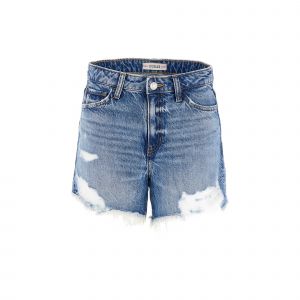 Guess Short En Jean Taille Haute Déchiré
