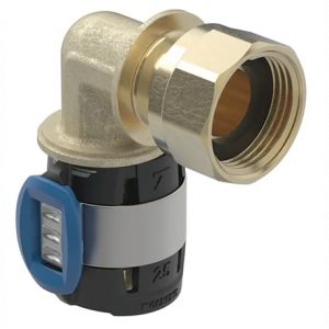 Geberit Coude raccord 90° FlowFit avec écrou de serrage - DN 20 - Ø 25 mm x G 3/4'' - 620.693.00.1