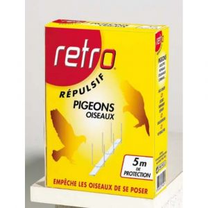 Picots répulsifs pigeons oiseaux Retro 5 m