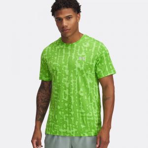 Under Armour Launch Printed Maillot De Course Hommes - Vert Fluo, Vert, Taille XXL