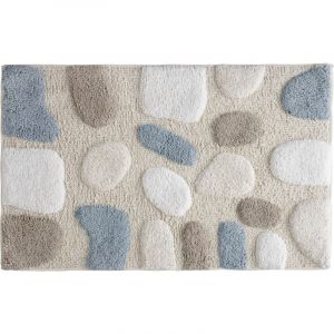 Guy Levasseur Tapis de bain fantaisie 50x80cm coton Galet Beige