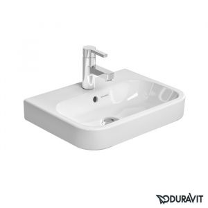 Duravit Meuble lave-mains HAPPY D.2avec trop plein plage de robinettrie 500x360mm 1 trou de robinetterie blanc