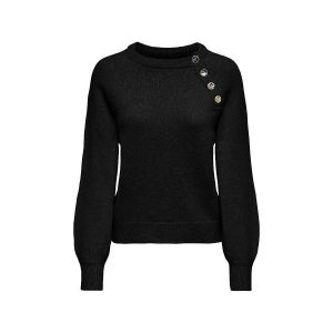 Only Pull ONLEMMA LS BUTTON ONECK KNT - Couleur S,M,L,XL,XS - Taille Noir
