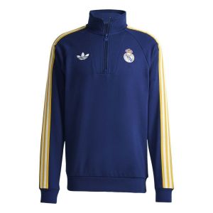 Adidas Real Madrid Track Top Og Half Zip - Bleu Marine, pointure Medium - ['Bleu'] - Taille Medium