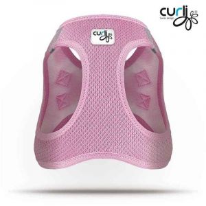 Curli Harnais Veste Air-Mesh en Rose pour Chiens - S