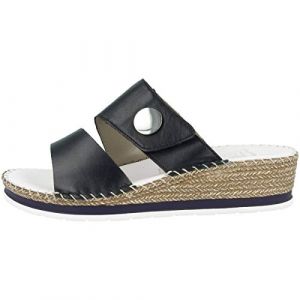 Rieker Frühjahr/Sommer V6094, Mules Femme, Bleu (Navy 14), 41 EU
