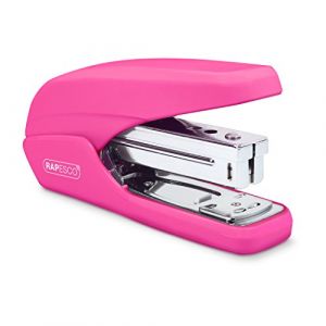 Rapesco 1384 X5-25ps Agrafeuse Effort Minimal, Capacité de 25 Feuilles, Rose Fuschia