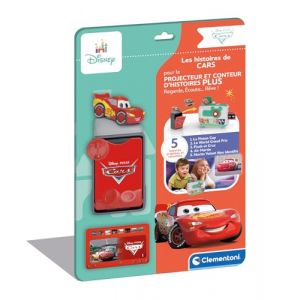 Clementoni | Disney – Les Histoires de Cars pour Enfants 2+ | Recharge pour Projecteur Conteur d’Histoires Plus | 5 Histoires Racontées et Projetées | Figurine Flash McQueen Incluse | Disney Pixar