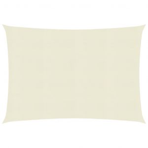 VidaXL Voile d'ombrage 160 g/m² Crème 3x4,5 m PEHD