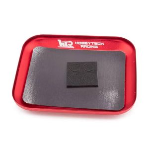 Hobby Tech Plateau magn&eacute;tique en aluminium rouge (105 * 85 mm)