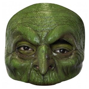 Ruedelafete Demi-masque Vieille Sorcière vert