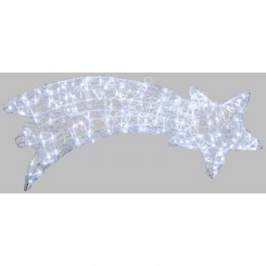Lotti Étoile filante lumineuse 75cm 2D 140 LED blanc froid fixe Acrylique 31V
