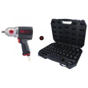 KS Tools Lot d'une clé à chocs MONSTER et d'un coffret de douilles à chocs 1/2''