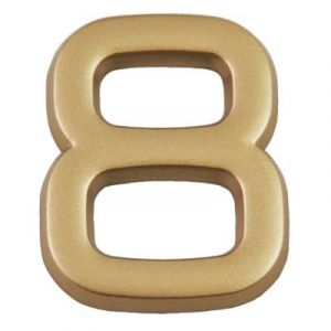 Chapuis Symbol LD3708 Chiffre 8 dore adhésif hauteur 37 mm