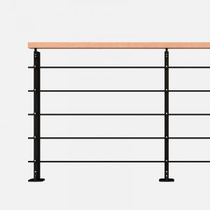 INITIO - Kit garde-corps 2m prêt à poser en aluminium