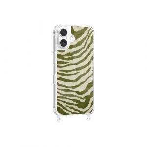 imprim&eacute;e MagSafe Z&egrave;bre avec anneau Vert pour iPhone 17