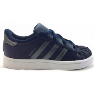 Image de Adidas Superstar I, Baskets Mixte bébé, Bleu Nocmét/Maruni 000, 22 EU