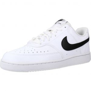 Image de Nike Court Vision Low Better, Chaussure de Basketball Femme, Blanc, Noir, 39 EU