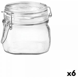 Bormioli Rocco R&eacute;cipient de Conservation des Aliments Fido Transparent verre (500 ml) (6 Unit&eacute;s)