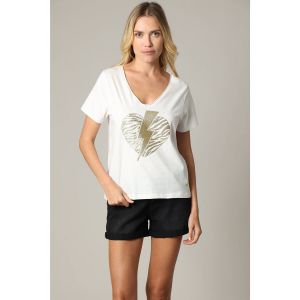 Deeluxe Tee-shirt à manches courtes femme lovers