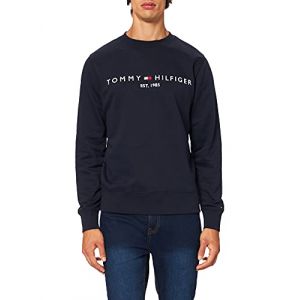 Tommy Hilfiger Tommy Logo Sweatshirt Maillot de survtement, Desert Sky, XL Homme