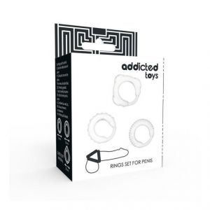 Addicted Toys Set Anillos Pene Transparente