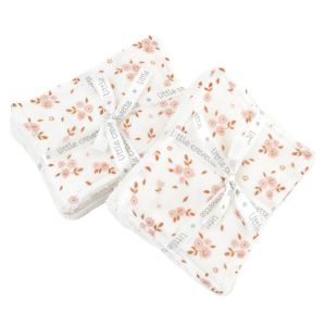 Little Crevette Lot de 12 lingettes lavables coton bio*