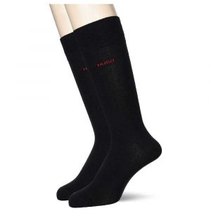 HUGO 2P RS UNI CC Chaussettes, Black1, 43-46 (Lot de 2) Homme