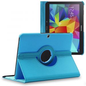 EbestStar Housse Coque Etui Pu Cuir Rotatif Support Rotation 360° + Film Pour Samsung Galaxy Tab 4 10.1 Sm-T530 / T531 T535, Couleur Bleu