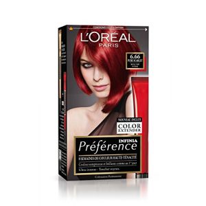 Image de L'Oréal Préférence Infinia Reflets P67/6.66 Pure Scarlet - Rouge Très Intense