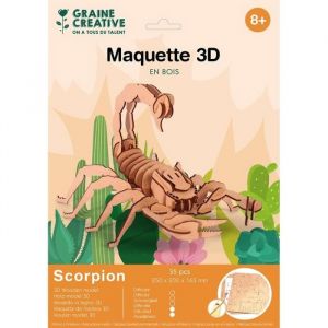 Scorpion maquette 3D en bois