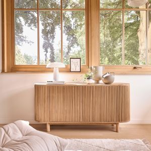 Bois Dessus Bois Dessous Buffet en teck massif 160 cm COLINE