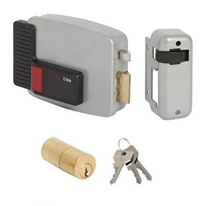 Cisa 11520-50 - Serrure électrique pour porte 11611, entrée droite, 70 mm