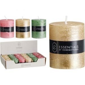 BOUGIE CIRE PILIER CYLINDRIQUE 4X5CM