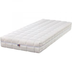 King Of Dreams Natural Matelas 90x190 Souple en Latex Naturel 80 Kg/m3 DEHOUSSABLE 21 cm Compatible literies électriques