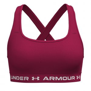 Under Armour Soutien-gorge Crossback Mid rose vif - XS