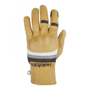 Helstons Gants cuir Mora Air Gold/blanc/gris/noir- T12