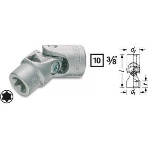 Hazet 880G-E8 - Douille articulée Torx Carré creux 10 mm (3/8") Taille E8