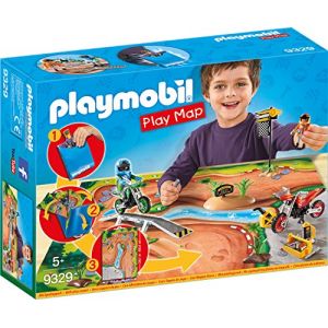 Image de Playmobil 9329 - Play map motocross