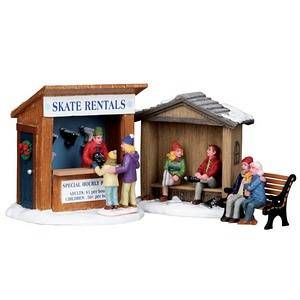 Lemax Magasin Stand location de patins 9.6 x 7.3 x 9.8 cm