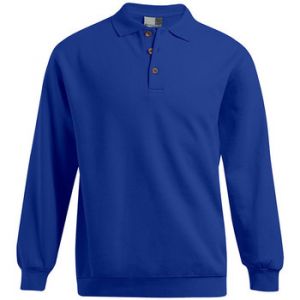 Image de Promodoro Polo sweat manches longues grandes tailles Hommes, XXXL, bleu roi