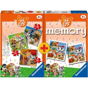 Ravensburger Multipack - Memory et 3 Puzzles - 44 Cats